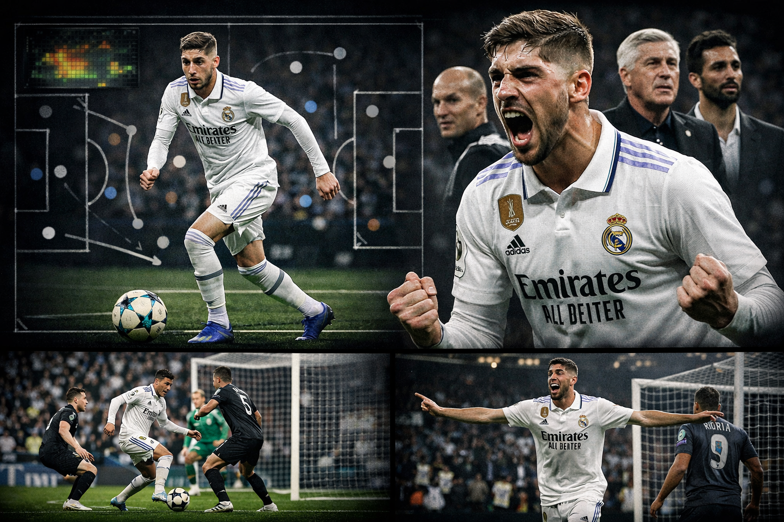 Federico Valverde: uma exibição de inteligência de jogo e um sinal do futebol que está por vir